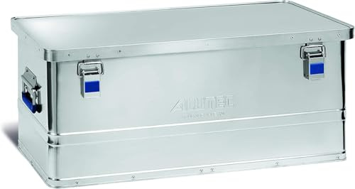 ALUTEC Aluminiumbox BASIC 80 (Inhalt 80 l, Innenmaße (LxBxH) 750 X 355 X 300 mm, staub-/spritzwassergeschützt, Werkzeugbox, Aufbewahrungskiste, Gewicht 4,18 kg) 10080