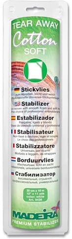 Madeira Stickvlies, Cotton, Weiß, 10x0.3m