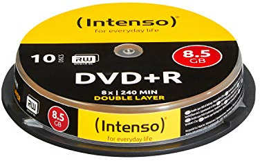 Intenso 4311142 Double Layer DVD+R (8,5GB, 8 x Speed, 10er Spindel)