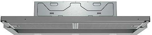 Siemens iQ300 Integrierte Flachschirmhaube 90 cm Silbermetallic LI94LB530 | Made in Germany, iQdrive-Motor, LED Beleuchtung, 3 Lüfterstufen und 1 Intensivstufe, 266 m³/h Abluftleistung, LED-Beleuchtung