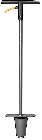 Fiskars Blumenzwiebel-Pflanzer, Ergo, Länge: 1 m, Gewicht: 1,95 kg, Stahl/Kunststoff, Schwarz/Orange, 1057078