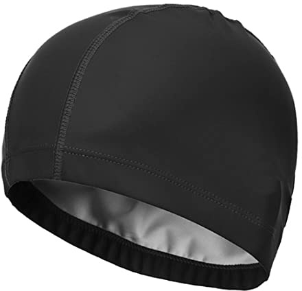 Androxeda Badekappe Wasserdicht Bademütze Weiche Badehaube Ohrenschutz Schwimmhaube Schwimmkappe Weich Wasserdicht für Herren Damen Lange Kurzes Haar