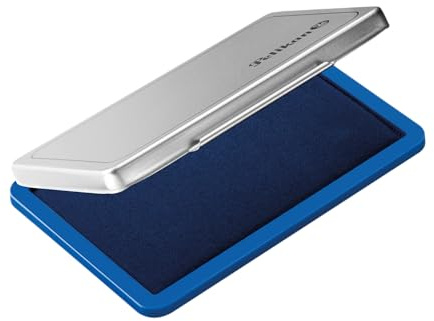 Pelikan 331017 Stempelkissen Nr. 2, getränkt, 7 x 11 cm, blau (Frustfreie Verpackung), 7x11 cm (Steki 2)
