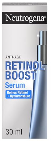 Neutrogena Retinol Boost Serum 30 ml, hoch wirksames Anti Aging Gesichtsserum mit Retinol, Myrtenblatt-Extrakt und Hyaluronsäure, leichte Gesichtspflege für jünger aussehende Haut