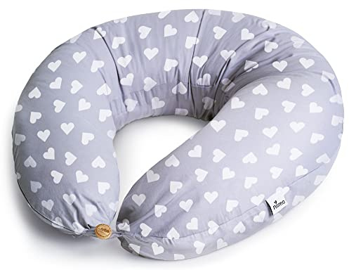 Niimo® XXL Seitenschläferkissen & Schwangerschaftskissen – 2-in-1 Stillkissen, Bezug aus 100% Baumwolle, Waschbar, Lagerungskissen Erwachsene, Ergonomisches Komfortkissen, Stillkissen XXL (200x70 cm)