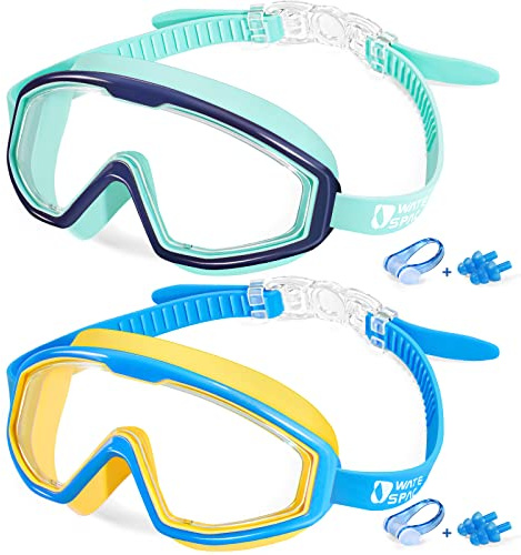 Water Space Taucherbrille Kinder Schwimmbrille Kind Mädchen Junior Jugend Jugendliche 14 13 12 11 10 9 8 7 6 5 4 3 Jahre Swimming Goggles Schwimmbrillen Schwimmmaske Antibeschlag