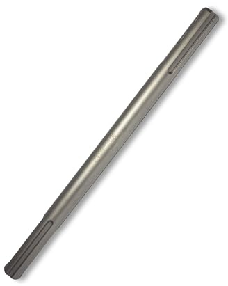 WERHE Bohrverlängerung SDS Max auf SDS Max, 300 mm, Stahl, für Bohrhämmer | Schaftdurchmesser 18 mm, legiert, verschleißfest, ideal für Beton und Mauerwerk, kompatibel mit Atlas Copco, DeWalt, Hilti