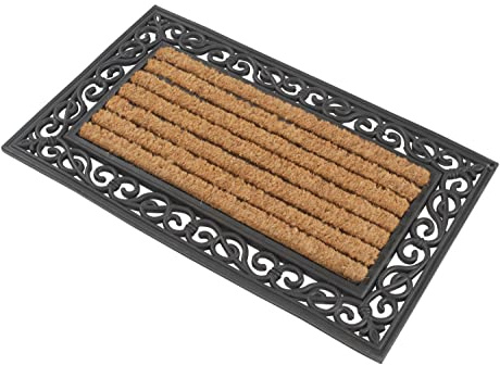 Kai Wiechmann Fußmatte Premium Gummi und Kokos eckig 76 x 46 cm robust