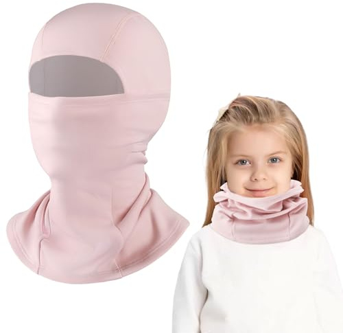 UOCAI Kinder Sturmhaube Winter Fahrradmütze Unter Helm Warm Sturmmaske Mütze mit Halswärmer Winddicht Gesichtsmaske Skimaske Outdoorsports Radfahren Skifahren Fahrra