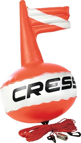 Cressi TA611500 Ankerbojen. Fluoreszierend Rot/Weiß