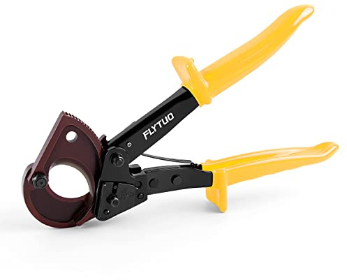 Flytuo FT-325 Ratschenkabelschneider Schwerlast-Werkzeug für Aluminium, Kupfer und elektrische Kabel bis zu 240mm²