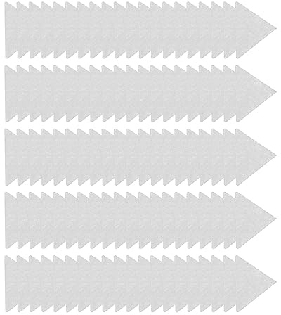 Kragenstäbchen für Herrenhemden und Poloshirts, PVC, 57 x 57 mm, 100 Stück