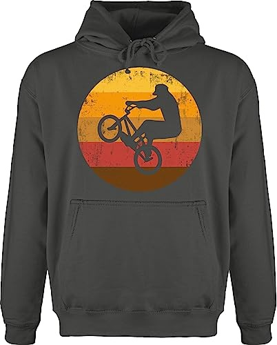 Hoodie Herren Pullover Männer - Fahrrad Bekleidung - Radsport Geschenk BMX Fahrer Geschenk Radfahrer I - S - Anthrazit - radfahren rad fun-kapuzenpullover bike mtb kleidung jungen fahrrad- downhill