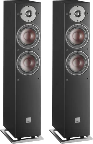 DALI Oberon 5 – Kompakter Standlautsprecher Paar mit 5¼″ Holzfaser-Tieftönern & 29 mm Soft-Dome – Präziser Stereoklang mit elegantem Design