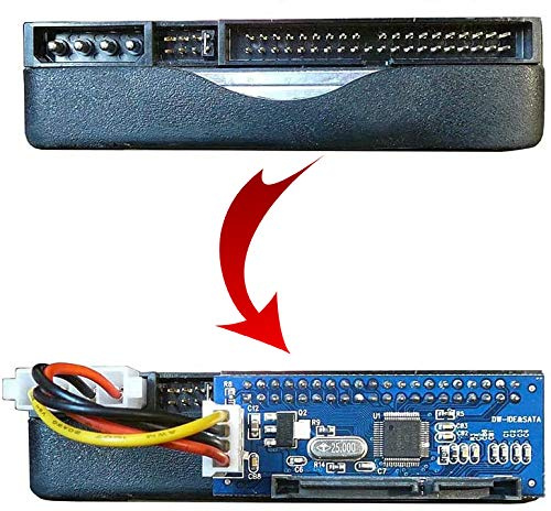 KALEA-INFORMATIQUE IDE 3.5 40 Pin auf SATA 3.5 15+7 Pin Konverter für Festplatten oder CD/DVD.