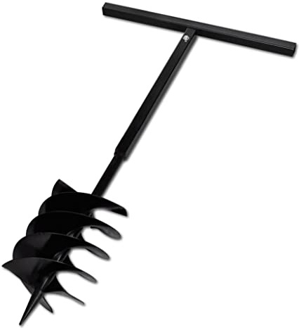 vidaXL Bohrer mit Griff 200 mm Doppelspirale Schwarz