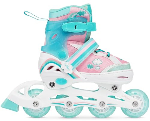 RAVEN Inline Skates Inliner für Kinder Mädchen verstellbar (Zoya Mint, 30-33 (18,5cm-20,5cm))