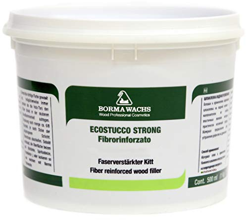 BORMA Faserverstärkter Holzkitt Spachtelmasse Extra Strong 1kg - Weiss - 50