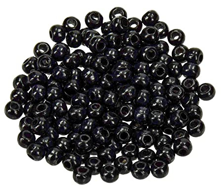 EFCO Holzperlen Loch 110 Stück, schwarz, 6 mm