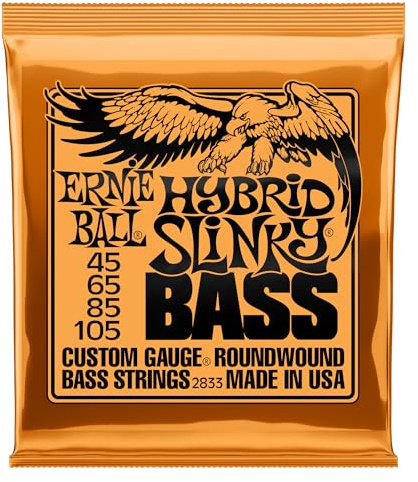 Ernie Ball Hybrid Slinky Nickel Wound E-Bass-Saiten, Stärke 45-105