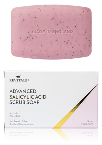 Revitale Advanced BHA Salicylsäure-Peelingseife – Peelingseife für Gesicht & Körper, Tiefenreiniger, Anti-Unreinheiten, Hautweichmacher