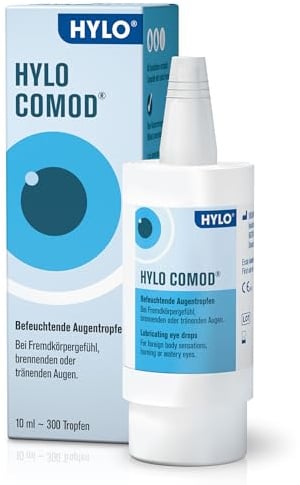HYLO COMOD Augentropfen bei trockenen Augen mit Hyaluronsäure, 10 ml (1er Pack), Lösung