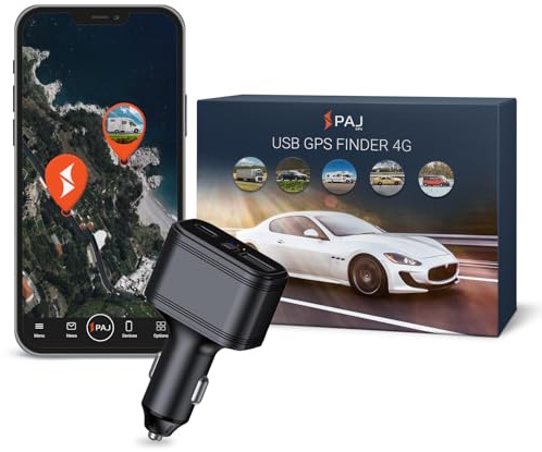 USB Finder 4G - Mini Tracker für Autos, Fahrzeuge & LKW's, Plug & Play | Weltweite Live-Ortung Per App - Alarmbenachrichtigungen - Sicherer Bereich Alarm - Spannungs Alarm
