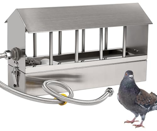 Svauoumu Hühnertränke aus Edelstahl,Automatische Hühnertränke, Automatische HüHnerträNke, HüHnerträNke FüR Wachteln, Tauben, Kleine KüKen, Papageien, Automatische Diy-GeflüGelträNke