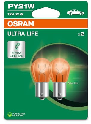 Osram ULTRA LIFE, PY21W, Double Blister, (2 lamps)