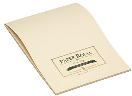 Rössler edler Block A4 | Schreibblock A4 | 40 Blatt DIN A4 Papier | Briefpapier | Briefblock | Notizblock | Schreibwaren | 210 x 297 x 6mm| 1 Stück | Farbe: Chamois/Beige