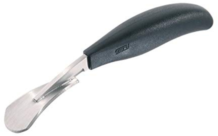 GEFU Melansina Ingwer- & Orangenschäler - Edelstahl Zitrusschäler | 2-in-1 Küchenhelfer zum Schaben von Ingwer & Ritzen von Orangenschalen, ergonomischer Griff, spülmaschinengeeignet
