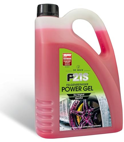 DR. WACK P21S Felgenreiniger Power Gel 2 Liter - Felgen-Spray mit Gel-Formel & Wirkindikator - Schnelle & schonende Reinigung - säurefrei & biologisch abbaubar - Hochwertige Autopflege