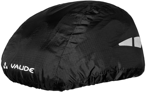 VAUDE Fahrradhelm Regenschutz in Gelb – Fahrradhelmüberzug wasserdicht, winddicht & atmungsaktiv, Fahrradhelm Regenschutz reflektierend, umweltfreundlich wasserabweisend mit Eco-Finish