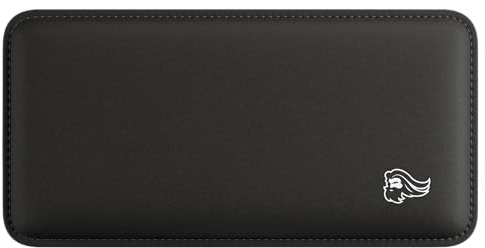 GLORIOUS Weiche Maus Handballenauflage 200x100x17mm für Gamer, in Schwarz | Stepprand gegen Ausfransen, Mittlere Festigkeit, Rutschfeste Gummibasis für starken Halt & ergonomischen Gaming-Komfort