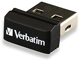 Verbatim Nano Store N Stay 16GB Speicherstick USB, 97464, Schwarz