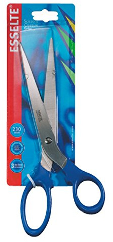 Esselte 82123 Papierschere 2000, 230 mm, 9 Zoll, Griff blau