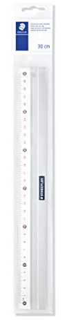 STAEDTLER Aluminium Lineal Mars, 30cm Länge, bruchfest, ruschfest, 563 30