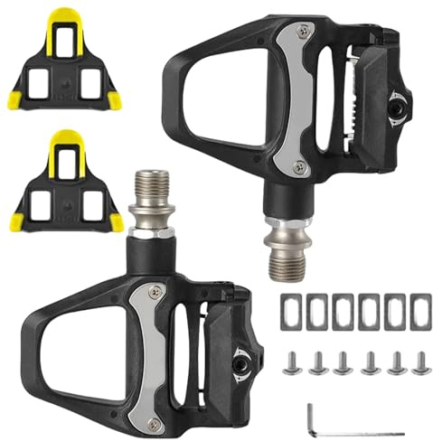 Kocusu Rennrad Klickpedale mit Shimano SPD-SL Pedale, Road Bike Pedals mit 9/16 Zoll Kugellagern, Fahrradpedale Rennradpedale für SPD-SL System, Rennrad, Langstreckenfahrt, Outdoor