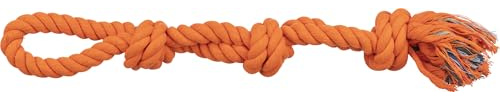 TRIXIE Doppel-Tau - robustes Hundespielzeug für Zerrspiele - 60 cm, Hunde-Spieltau für kleine und mittelgroße Hunde - 3275