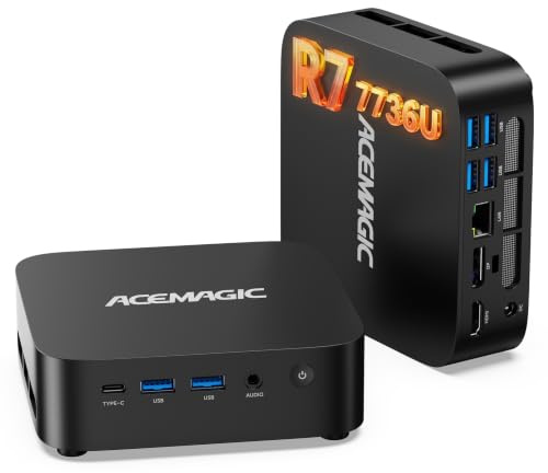 ACEMAGIC M1 Mini PC, AMD Ryzen 7 7735HS 4,75GHz, 24GB LPDDR5 1TB NVMe SSD