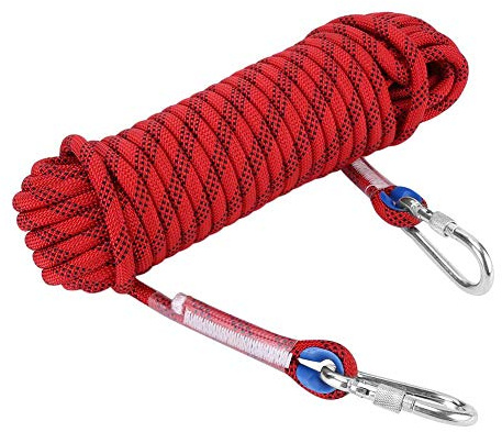 Zubehör für Kletterseil, 12 mm, Paracord-Leine mit Karabiner (20 m)