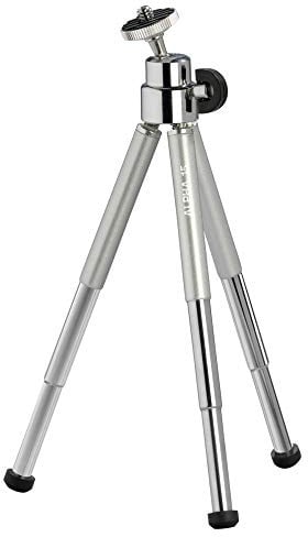 Cullmann ALPHA 15 Ministativ mit Kugelkopf silber, Gewicht 87g, Tragkraft 500g