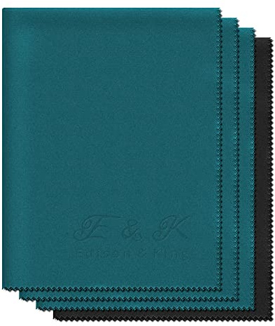 Brillenputztücher im XXL-Format - 4er-Pack Mikrofasertücher (30cm x 40cm)