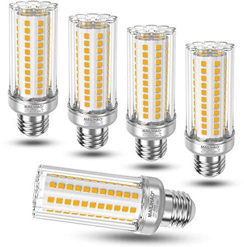 MAILIHAO 5er-Pack E27 Led Lampe 16W LED Mais Birne warmweiß 3000K 1900LM Ersetzt Glühbirnen 120Watt-150Watt, Nicht dimmbar, Energiesparlampe Kleine Edison-Schraube Leuchtmittel