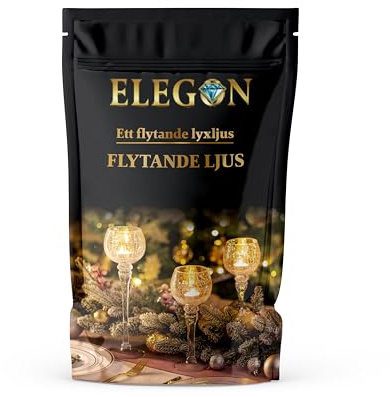 Elegon 25 Schwimmkerzen, 5 * (Gold, Weiß, Rosa, Gelb, Grün) = 25, Dekorative Kerzen für Hochzeiten, Weihnachten, Geburtstage und Romantische Feiern