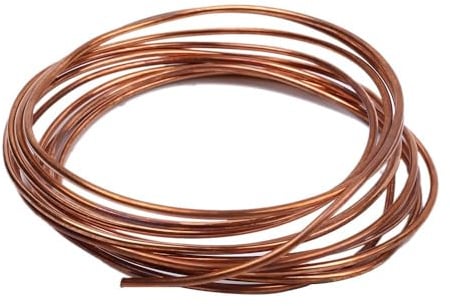 Kupferdraht, Blanker T2 Kupferdraht, ø 0,9mm-4mm, Reiner Basteldraht, Schmuckdraht, Coil Wickeldraht mit Gute Wärmeleitfähigkeit und Korrosionsbeständigkeit