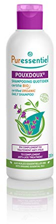 Puressentiel - Anti-Läuse - Poudoux Shampoo zur täglichen Anwendung BIO-Zertifiert - Entfernt Läuse, Larven und Nissen - Wirkstoff 100% natürlichen Ursprungs - 200 ml