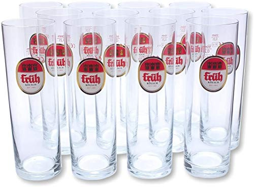 Früh Kölsch Gläser "Kölner Stange" Set 12 Stück 0,20l