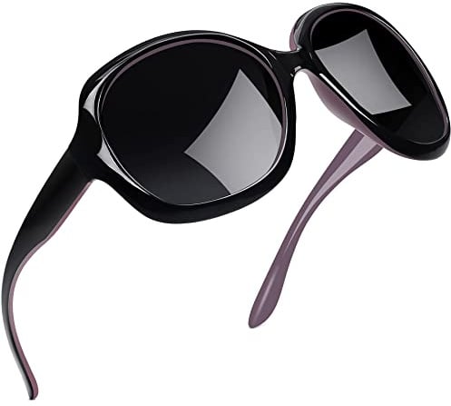 Joopin Große Sonnenbrille Damen Polarisiert Trendy UV400 Brille für Reisen | Übergroße Retro-Design für Breite Gesichter, Leichtes Material, XXL, Modern, Autofahren, Festival, Shopping, Fahsion, Outdoor
