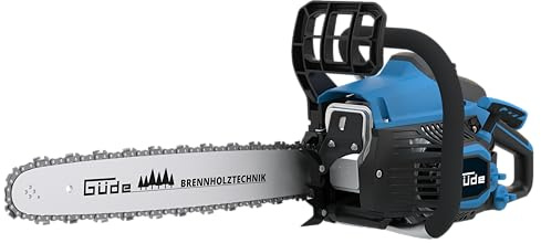Güde Benzin-Kettensäge KS 400-38 (38 cm³ Hubraum, 36 cm Schnittlänge, 1,4 kW / 1,9 PS Motorleistung, 22 m/s max. Kettengeschwindigkeit, Güde Qualitäts-Schnittgarnitur, federunterstütztes Startsystem)